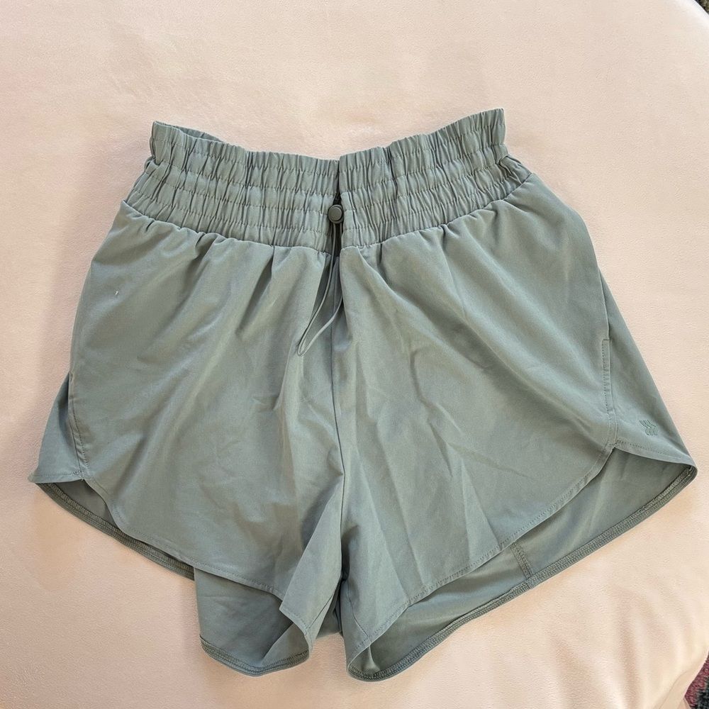 All in Motion Women's Athletic Shorts in Teal Gray